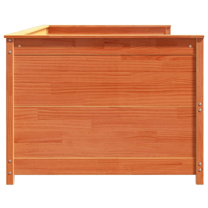 Dormeuse senza Materasso Marrone Cera 90x200 cm Legno di Pino 844438