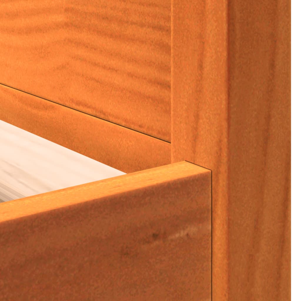 Dormeuse senza Materasso Marrone Cera 90x200 cm Legno di Pino 844438