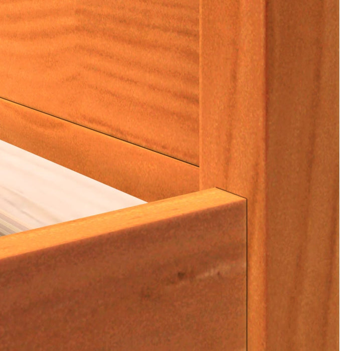 Dormeuse senza Materasso Marrone Cera 80x200 cm Legno di Pino 844439