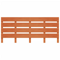 Testiera Marrone Cera 135 cm in Legno Massello di Pino 844451