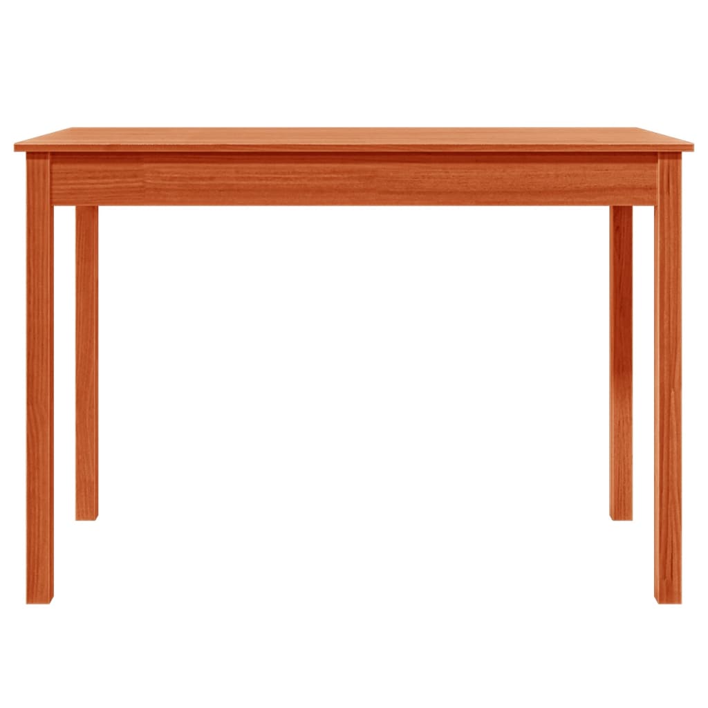 Tavolo da Pranzo Marrone Cera 110x55x75 cm Legno Massello Pino 844467