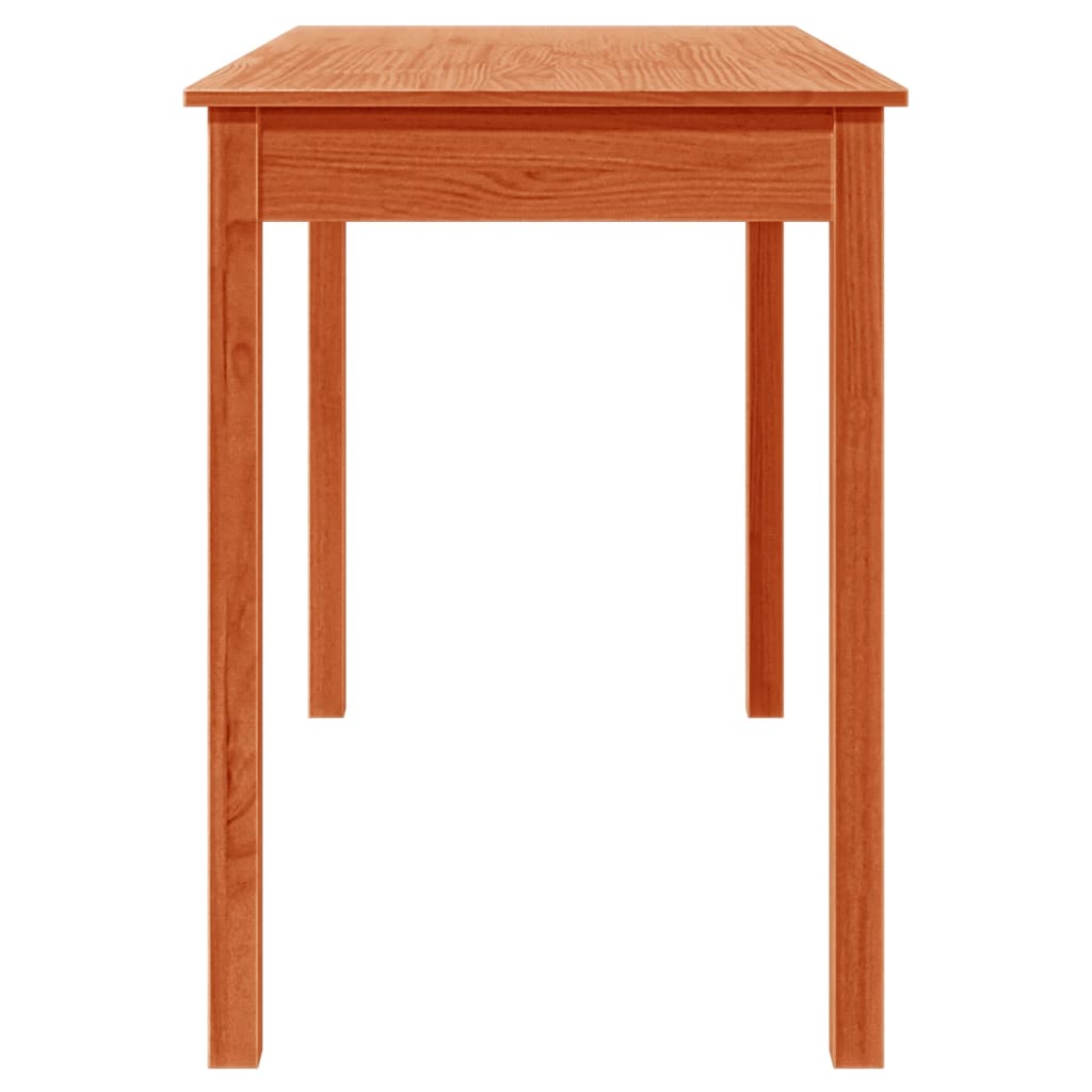 vidaXL Tavolo da Pranzo Marrone Cera 110x55x75 cm Legno Massello Pino