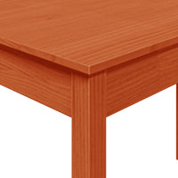 Tavolo da Pranzo Marrone Cera 110x55x75 cm Legno Massello Pino 844467