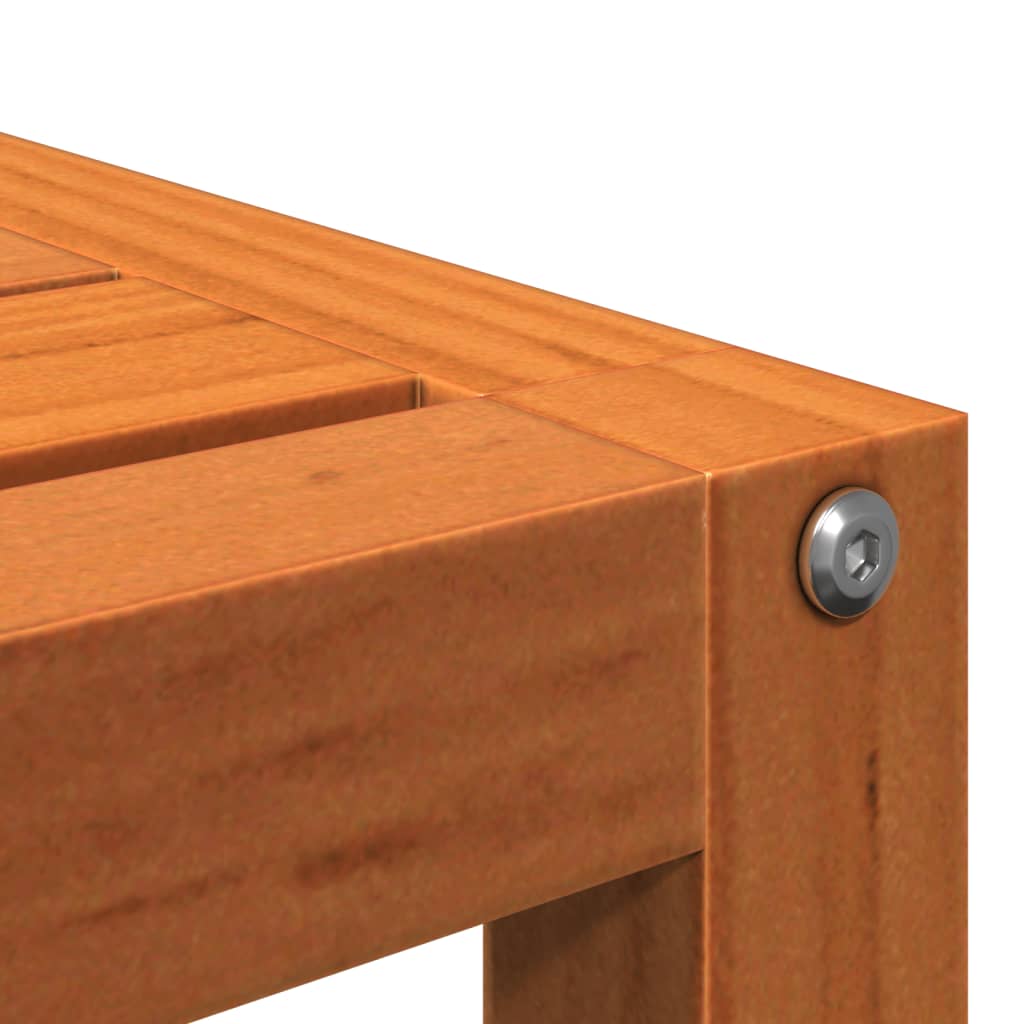 Portavasi per fiori 3 pezzi in legno massello di pino cerato marrone 02_0045254