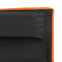 Sedie Campeggio Pieghevoli 2pz Nere Tessuto Oxford e Alluminio 366545