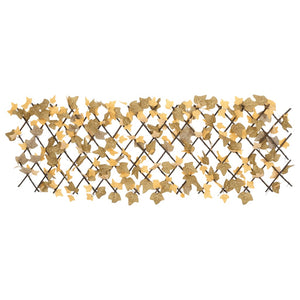 Traliccio Foglie Acero Artificiale Espandibile Arancione 180x60 366594