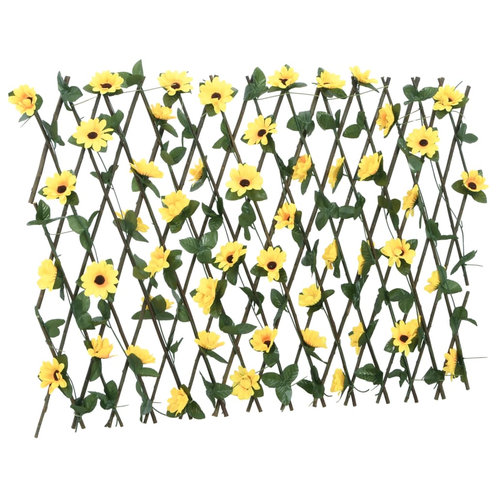 Traliccio Edera Artificiale Espandibile 5pz Giallo 180x60 cm 366599
