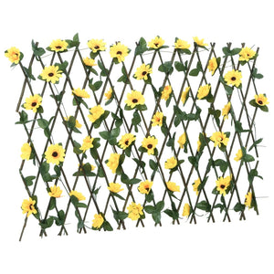 Traliccio Edera Artificiale Espandibile 5pz Giallo 180x60 cm 366599