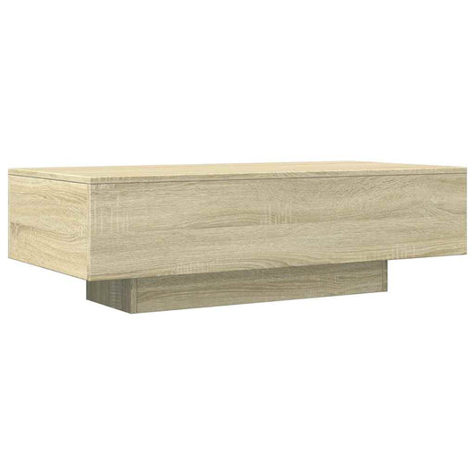 Tavolino-Tavolino da soggiorno-Tavolo Rovere Sonoma 100x49,5x31 cm in Legno Multistrato