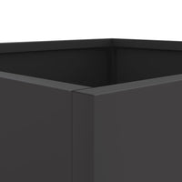 Fioriere 2 pz Nere 42x40x39 cm in Acciaio 841548