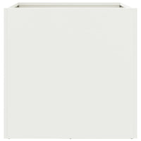 Vassoio per fioriera aiuola rialzata piante fiori terrazza giardino 42 x 40 x 39 cm acciaio bianco 02_0037601