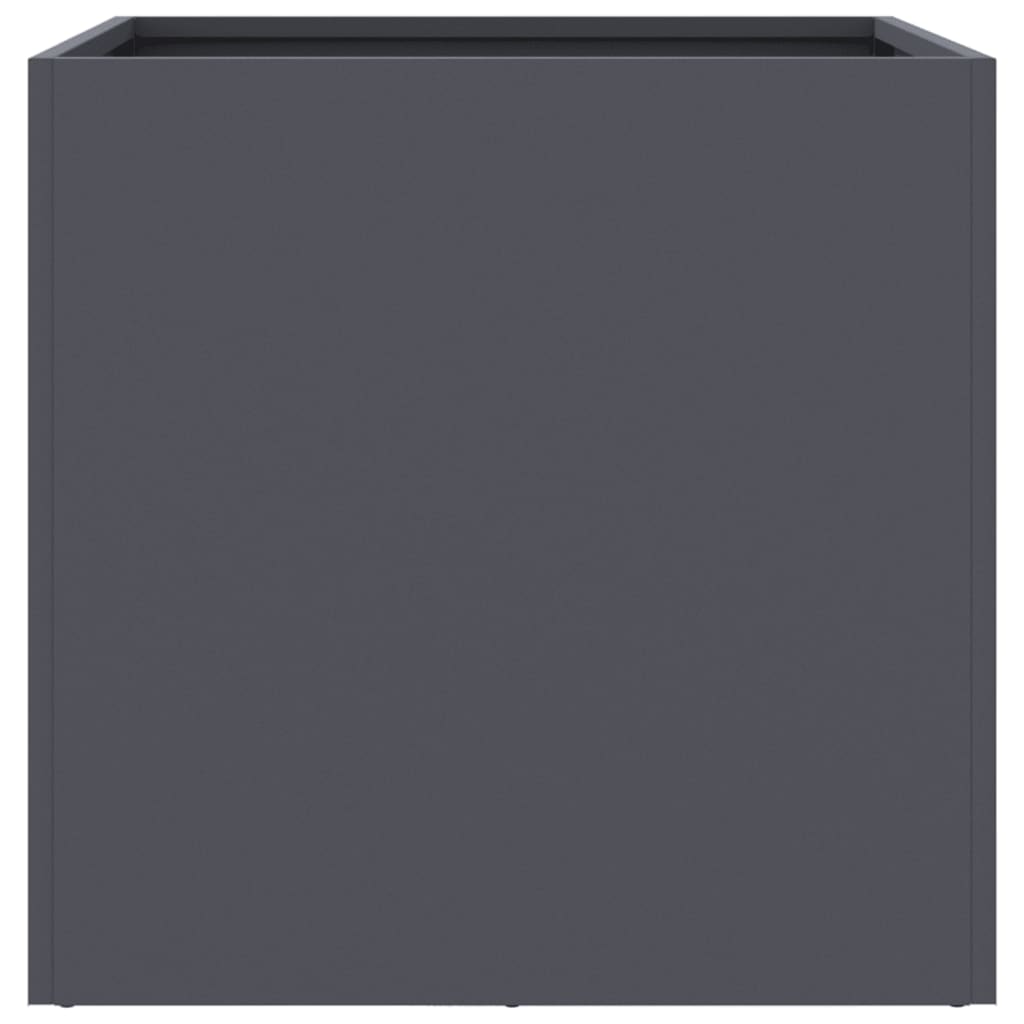 Fioriere 2 pz Antracite 42x40x39 cm in Acciaio 841552