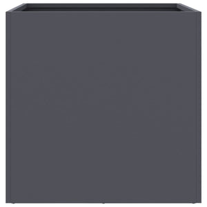 Fioriere 2 pz Antracite 42x40x39 cm in Acciaio 841552