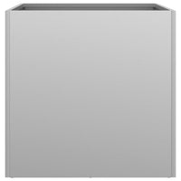 Fioriera-Vaso-Contenitore per Piante Argento 42x40x39 cm in Acciaio Zincato