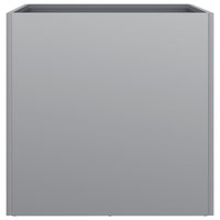 Fioriera aiuola rialzata vassoio piante fiori giardino terrazze set da 2 argento 42 x 40 x 39 cm acciaio zincato argento 02_0039011