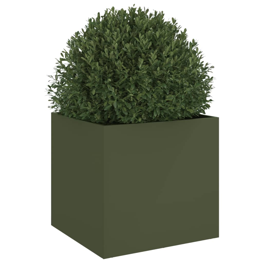 Fioriera Verde Oliva 49x47x46 cm in Acciaio 841565