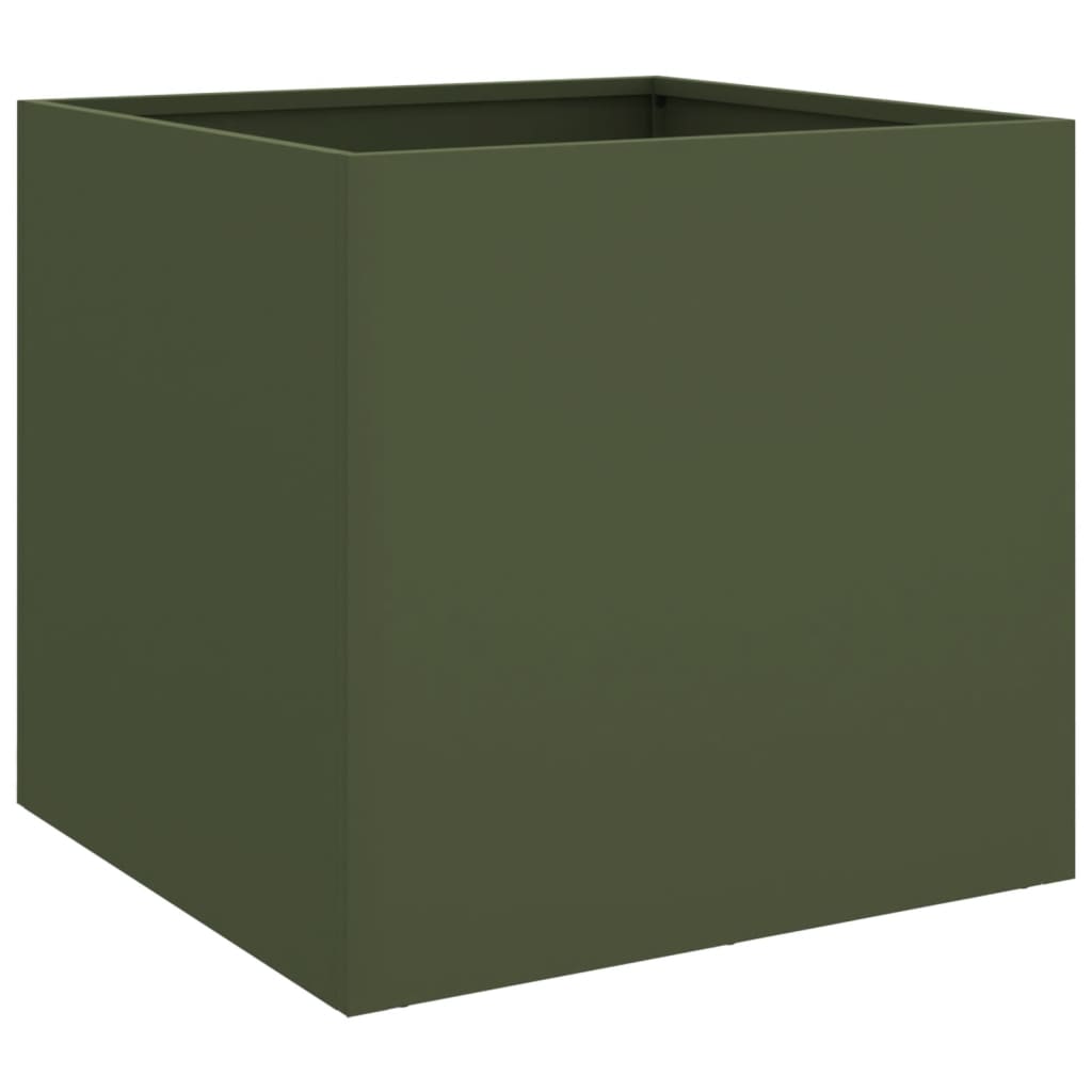 Fioriera Verde Oliva 49x47x46 cm in Acciaio 841565