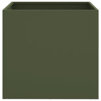 Fioriere 2 pz Verde Oliva 49x47x46 cm in Acciaio 841566