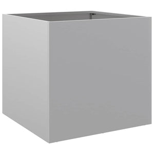 Fioriera-Vaso-Contenitore per Piante Argento 49x47x46 cm in Acciaio Zincato