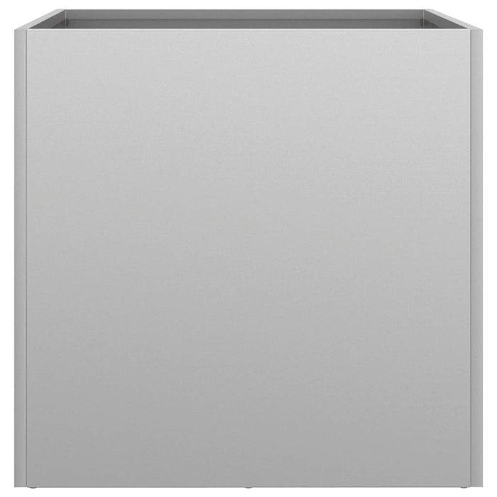 Fioriera-Vaso-Contenitore per Piante Argento 49x47x46 cm in Acciaio Zincato