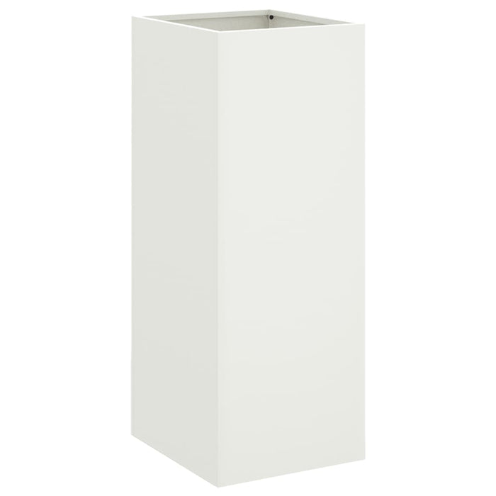 Fioriera Bianca 32x27,5x75 cm in Acciaio Laminato a Freddocod mxl 112195