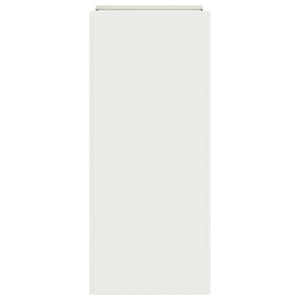 Fioriera-Vaso-Contenitore per Piante Bianca 32x29x75 cm in Acciaio