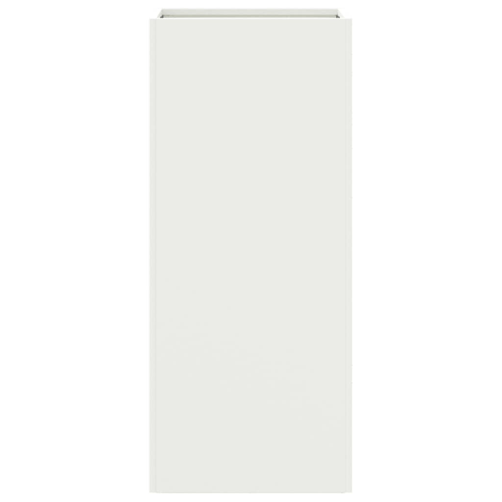 Vassoio per fioriera aiuola rialzata piante fiori terrazza giardino 32 x 29 x 75 cm acciaio bianco 02_0037502