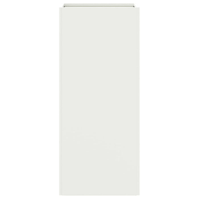 Vassoio per fioriera aiuola rialzata piante fiori terrazza giardino 32 x 29 x 75 cm acciaio bianco 02_0037502