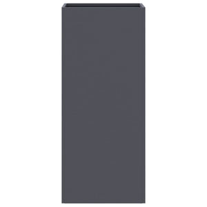 Fioriera-Vaso-Contenitore per Piante Antracite 32x29x75 cm in Acciaio