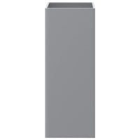 Vassoio per fioriera aiuola rialzata piante fiori terrazza giardino argento 32 x 29 x 75 cm acciaio zincato argento 02_0038062