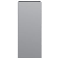 Vassoio per fioriera aiuola rialzata piante fiori terrazza giardino argento 32 x 29 x 75 cm acciaio zincato argento 02_0038062