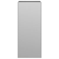 Fioriera-Vaso-Contenitore per Piante Argento 32x29x75 cm in Acciaio Zincato