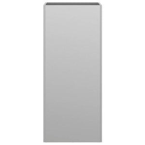 Fioriera-Vaso-Contenitore per Piante Argento 32x29x75 cm in Acciaio Zincato