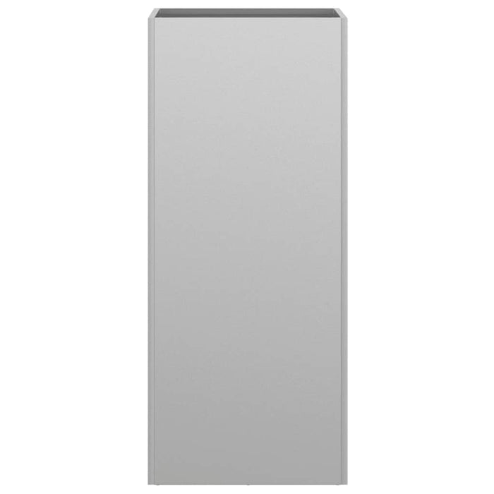 Fioriera-Vaso-Contenitore per Piante Argento 32x29x75 cm in Acciaio Zincato