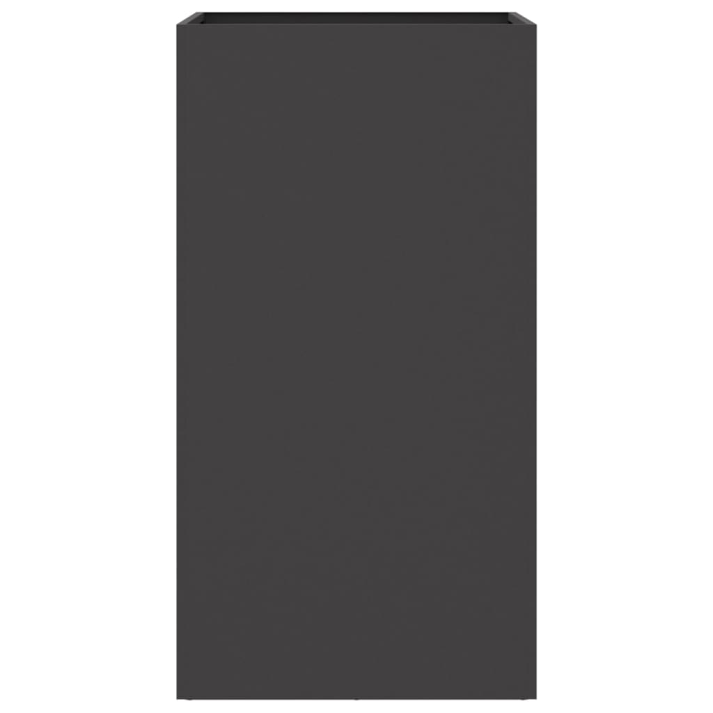 Fioriera Nera 42x38x75 cm in Acciaio