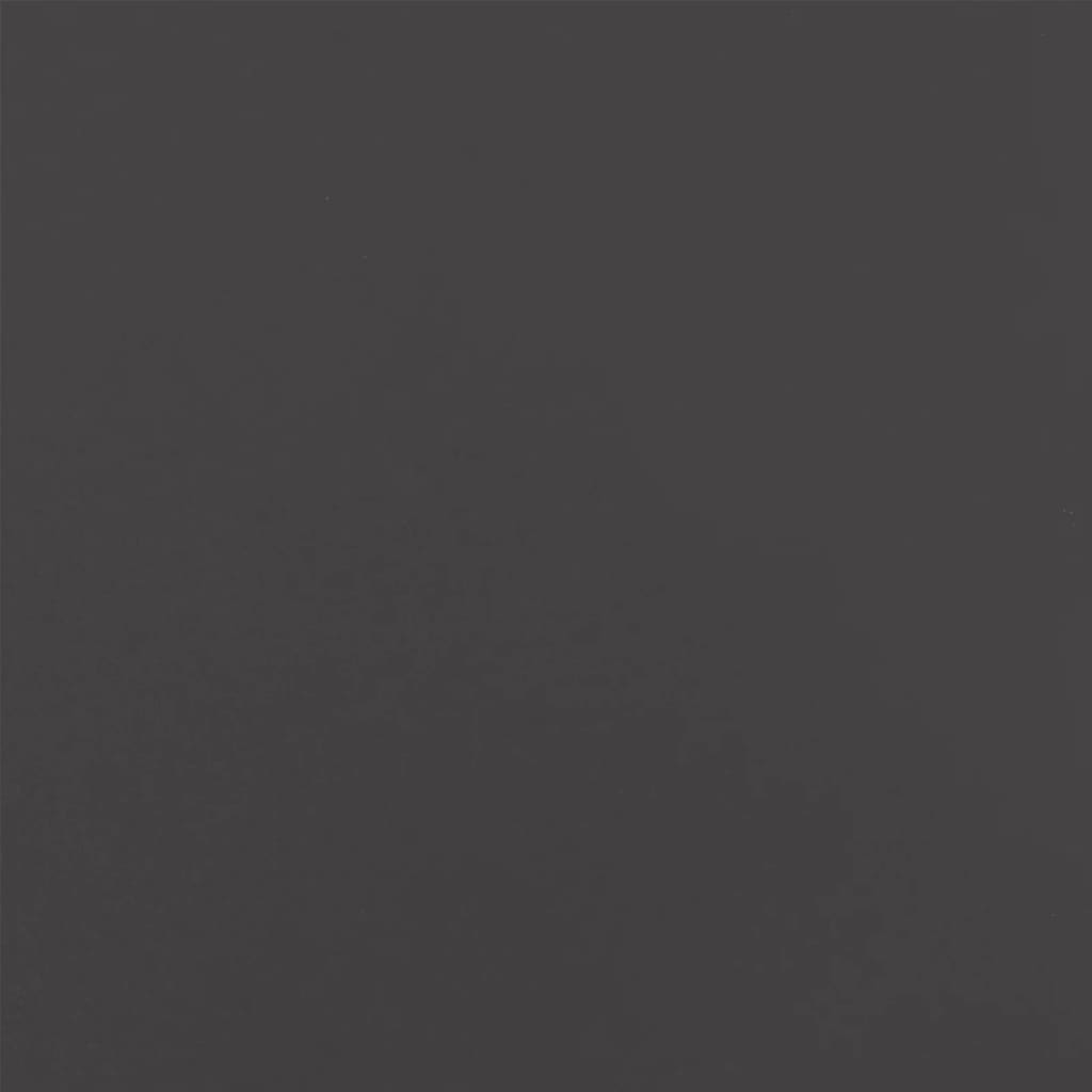 Fioriera-Vaso da Esterno-Contenitore per Piante Nera 42x38x75 cm in Acciaio