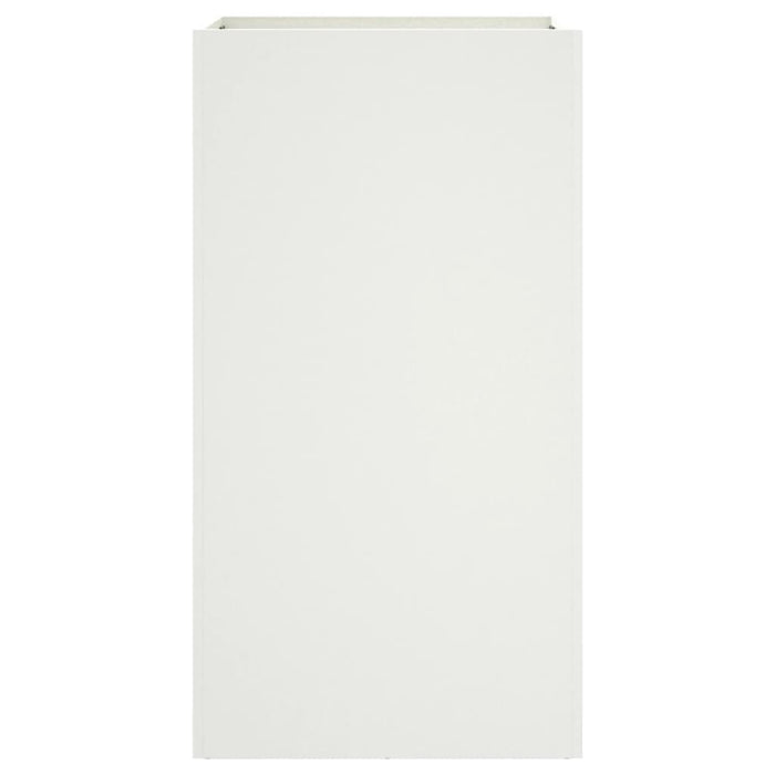 Fioriera-Vaso-Contenitore per Piante Bianca 42x38x75 cm in Acciaio
