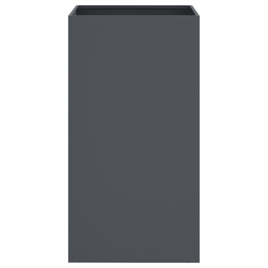 Fioriera aiuola rialzata vassoio piante fiori terrazza giardino 42 x 38 x 75 cm acciaio antracite 02_0037596