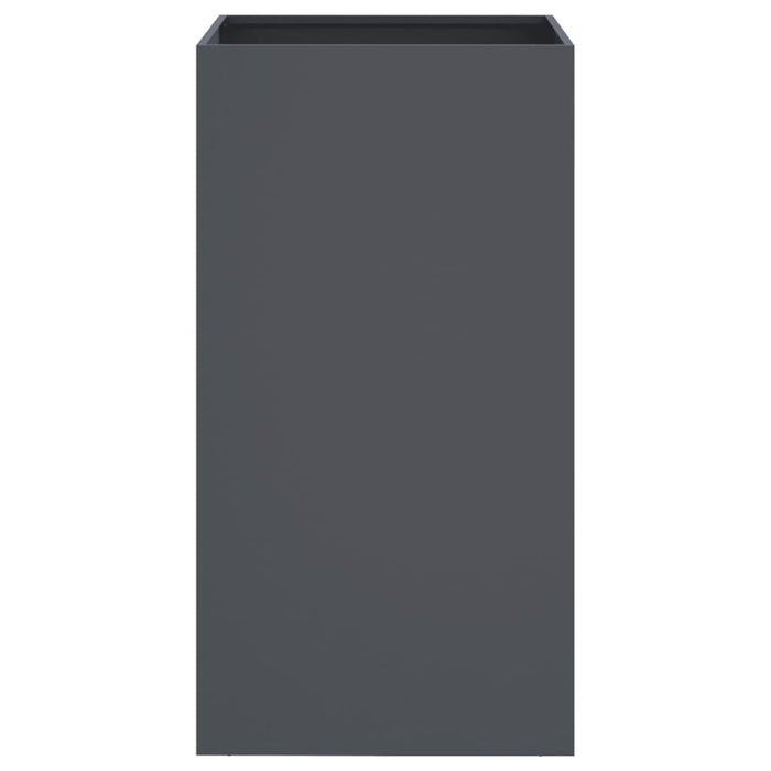 Fioriera aiuola rialzata vassoio piante fiori terrazza giardino 42 x 38 x 75 cm acciaio antracite 02_0037596