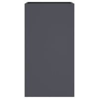 Fioriera aiuola rialzata vassoio piante fiori terrazza giardino 42 x 38 x 75 cm acciaio antracite 02_0037596