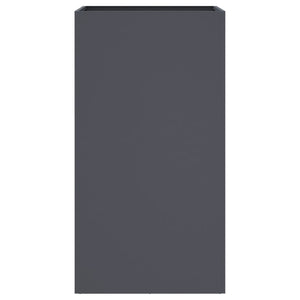 Fioriera aiuola rialzata vassoio piante fiori terrazza giardino 42 x 38 x 75 cm acciaio antracite 02_0037596