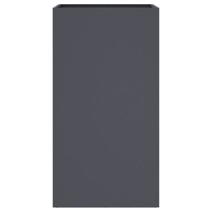 Fioriera aiuola rialzata vassoio piante fiori terrazza giardino 42 x 38 x 75 cm acciaio antracite 02_0037596