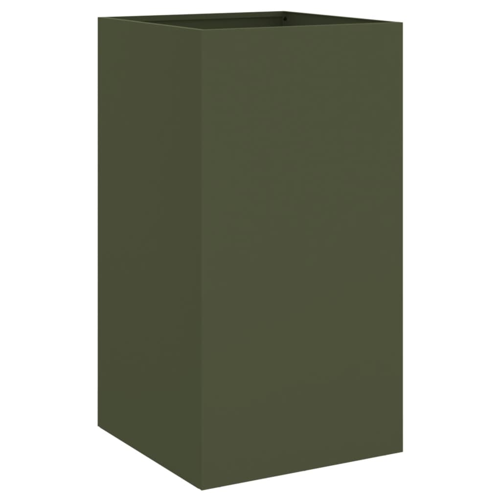 Fioriera Verde Oliva 42x38x75 cm in Acciaio 841580
