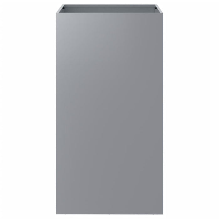 Vassoio per fioriera aiuola rialzata piante fiori terrazza giardino argento 42 x 38 x 75 cm acciaio zincato Argento 02_0038066