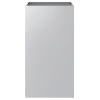 Fioriera-Vaso-Contenitore per Piante Argento 42x38x75 cm in Acciaio Zincato