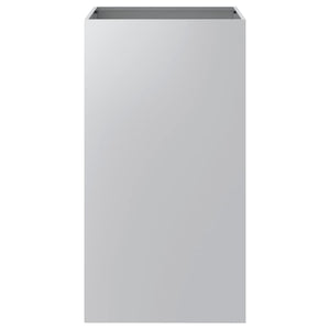 Fioriera-Vaso-Contenitore per Piante Argento 42x38x75 cm in Acciaio Zincato