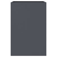 Fioriera-Vaso-Contenitore per Piante Antracite 52x48x75 cm in Acciaio