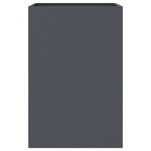 Fioriera-Vaso-Contenitore per Piante Antracite 52x48x75 cm in Acciaio