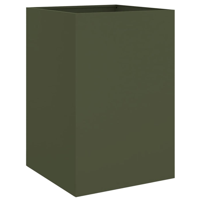 Fioriera Verde Oliva 52x48x75 cm in Acciaio Laminato a Freddo 841586