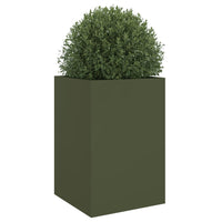 Fioriera Verde Oliva 52x48x75 cm in Acciaio Laminato a Freddo 841586
